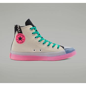 Converse Chuck Taylor All Star Digital Terrain Cx Hi Bezove / Ruzove - Panske Vysoké Tenisky